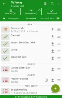 rShopping List for Groceries Screen Shot 1