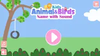 Kids Animals & Birds Name with Sound, puzzle game Screen Shot 0