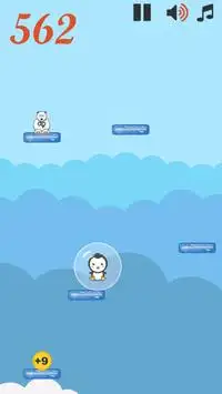 Baby Penguin Game: Sky Jump Screen Shot 4