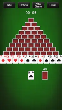 Pyramid Solitaire[card game] Screen Shot 3