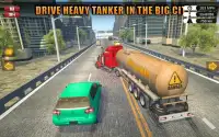 Гонщик на дорогах: грузовик для нефтяных грузовико Screen Shot 1