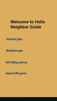 Hello Neighbor - complete GUIDE Screen Shot 0