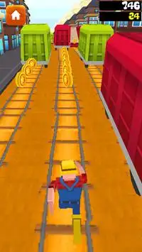 Robot Subway Surf Rush Screen Shot 2