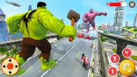 Incredible Green Hero Battle Screen Shot 2