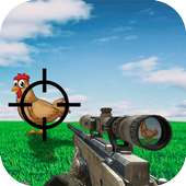 चिकन हंट एफपीएस निशानेबाज: गुस्सा खेत मुर्गा हंटर