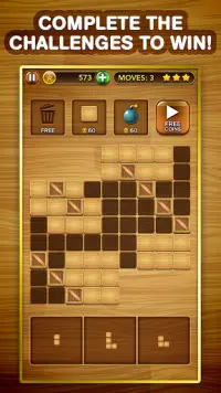 Wood Blocks Block Puzzle Games Screen Shot 3