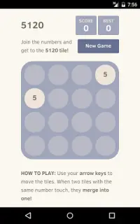 5120 : The Tile-5 2048 Game Screen Shot 2