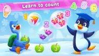 Preschool educational games for kids with Pengui Screen Shot 2