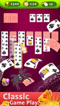 Spider Solitaire - Classic Card Game Screen Shot 2