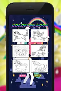 Unicorn Horse Coloring Book Screen Shot 2