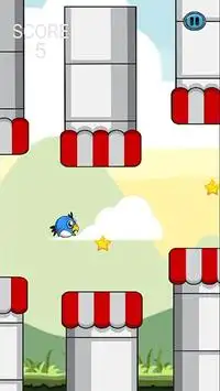 Flappy Blue Bird Screen Shot 4