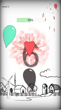 Balloon pop : Relaxing game (Swipe Balloons) Screen Shot 0