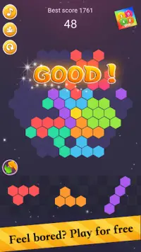 Hexic Puzzle - Hexa Block Match, Hex Color Clear Screen Shot 0