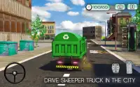 Sweeper Truck: City Roads Screen Shot 10