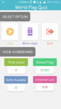 Flag Quiz Game Screen Shot 0