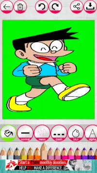 Paint The Sketch - A Coloring Game For Kids Screen Shot 2
