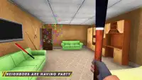 Virtual valentão Vizinho Simulador casa Esmagar Screen Shot 0