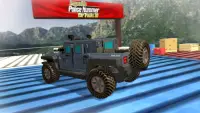Impossible Police Hummer Car Tracks 3D Screen Shot 2