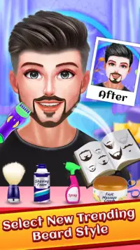 Celebrity Beard Salon Makeover - Jeu de Salon Screen Shot 0