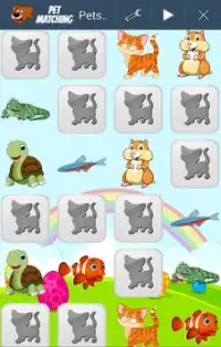 Memory Game for Kids - Pets Screen Shot 4