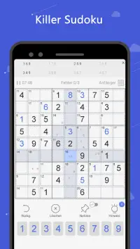 Killer Sudoku - Kostenloses Sudoku-Spiel Screen Shot 0