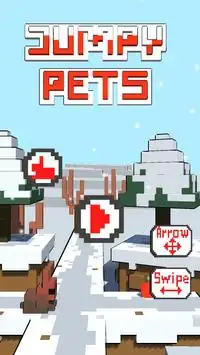 Jumpy Pets: Christmas (Arcade endless hopper) Screen Shot 0