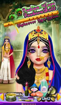 Indian Gopi Fashion Doll Makeover Spa Salon Screen Shot 4