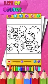 How to color Kitty for fans Screen Shot 5