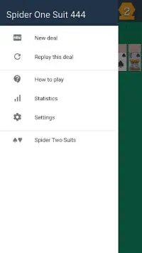 Spider Solitaire One Suit Screen Shot 2