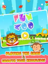 Kids Fun Zoo - Animal Kingdom Kids Learning Game Screen Shot 0