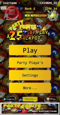 Party Fruits Classic UK Slot Screen Shot 1