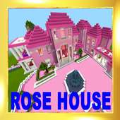 Pink house 2018 for the princess map for MCPE