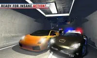شرطة ليل سيارة هرب 3D Screen Shot 0