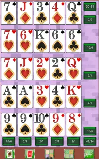 Poker Solitaire card game. Screen Shot 3