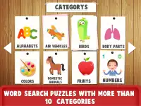 Educational Word Search Game For Kids - Word Games Screen Shot 1