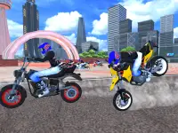 मोटरसाइकिल ड्राइविंग और ट्रैफिक गेम सिम्युलेटर Screen Shot 1