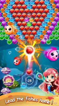 Mermaid Bubble Shooter Ball Pop: Fun Game For Free Screen Shot 1