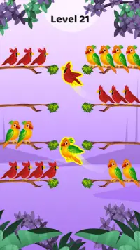 kuş sıralama bulmaca oyunları Screen Shot 2