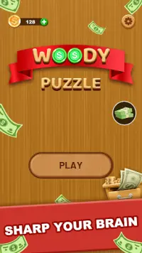 Woody Block Puzzle - free cube block game Screen Shot 2