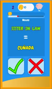 Bilinwo - Learn Spanish Vocabulary for free Screen Shot 3
