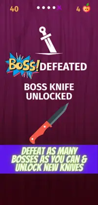 Knife Throw: Defeat the Boss Screen Shot 4