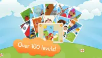 100  Kids Sliding Puzzle Free Screen Shot 0
