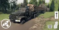 Wood Transport Truck Cargo Game Screen Shot 2
