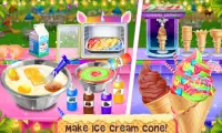 Ice Cream - Frozen Desserts Rainbow Unicorn Screen Shot 1