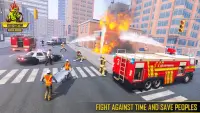 xe cứu hỏa: lính cứu hỏa Screen Shot 1