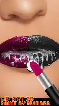 Lip Art 3D Paint By Number - PixelArt Coloring Screen Shot 4