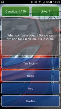Trivia Car Quiz Free Screen Shot 7