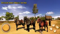 Village horse cart carriage transport simulator 3d Screen Shot 1