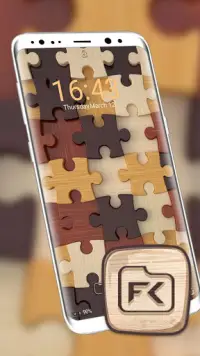 Wooden Jigsaw Puzzle Theme Screen Shot 2