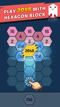 Merge Hexagon Block - Shoot 2048 Hexa Puzzle Screen Shot 2